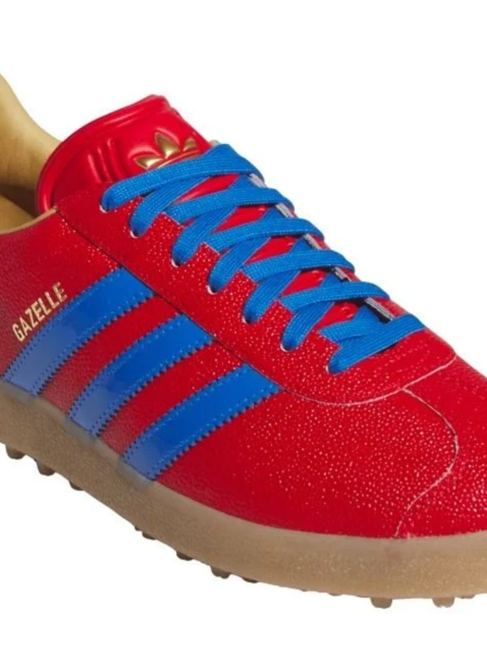 NWT Adidas Gazelle Golf Sneakers - Red/Blue